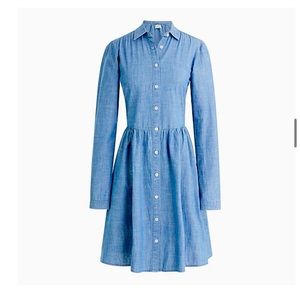 J.Crew Chambray Denim Dress Lightweight size 18 like new